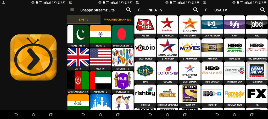 Snappy Streamz apk Lite Ad-Free tv v2.0 Android 2